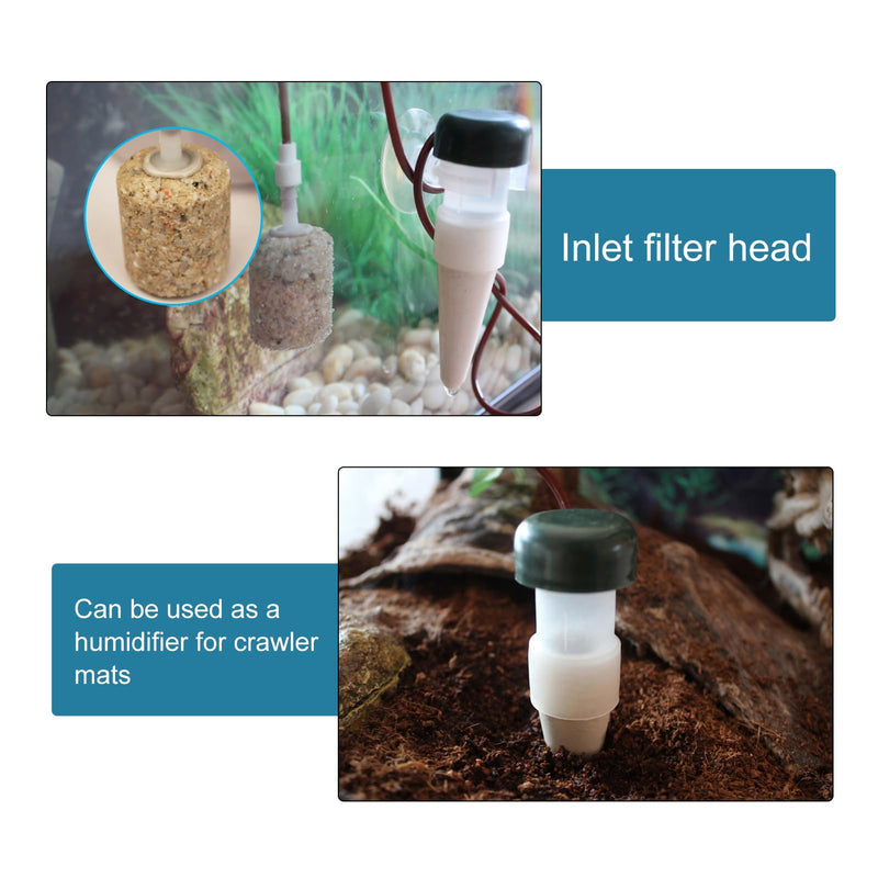 HEEPDD Reptile Water Dripper, Reptile Water Dripper Kit Plants Irrigation Devices Reptile Humidifier Watering Tool for Amphibians Bearded Dragon Lizard Turtle Snake Frog Gecko - PawsPlanet Australia