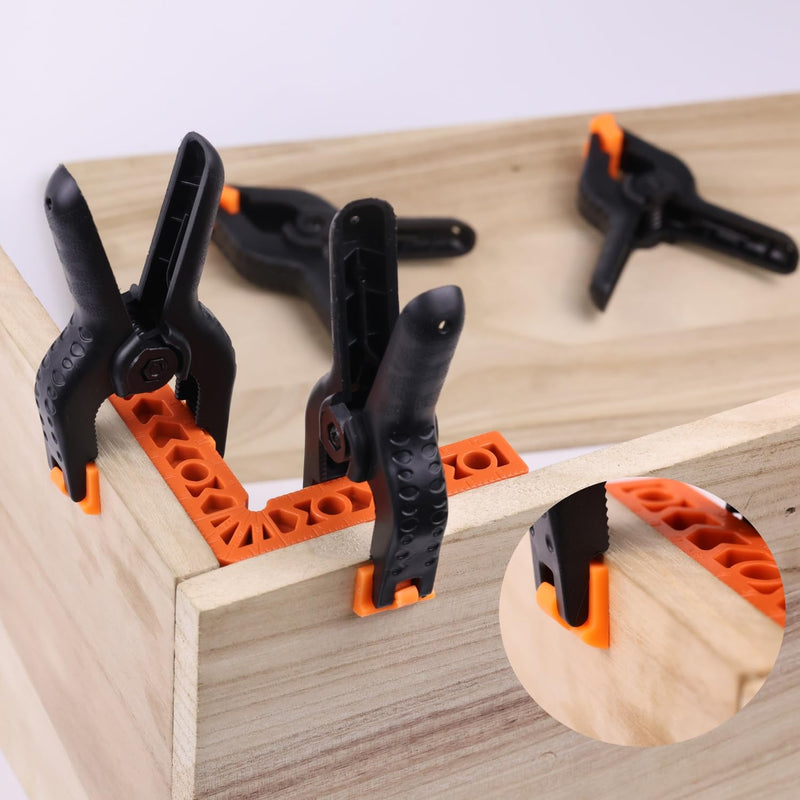 12 Pack Plastic Spring Clamps, Heavy Duty 4.5 Inch Spring Clips for Woodworking, Backdrop Clips for Backdrop Stand, Photography, Home Improvement and More 12