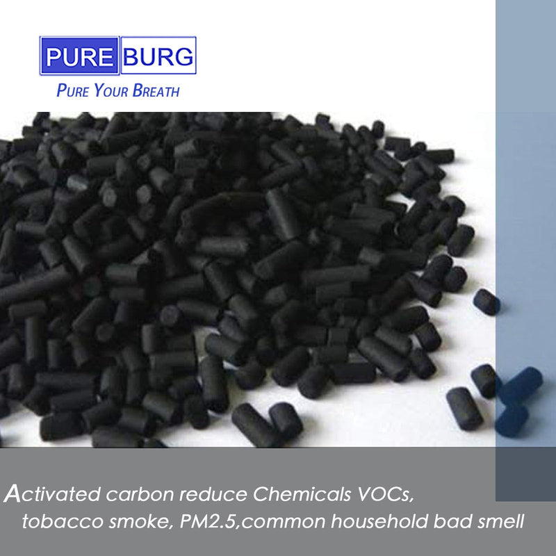 PUREBURG Replacecment Filter Compatible with Kenmore 1200e Series PM2010 KF250 & KALADO KCA01 Air Purifiers,2 Set (4 Filters) H13 True HEPA Activated carbon 2-in-1