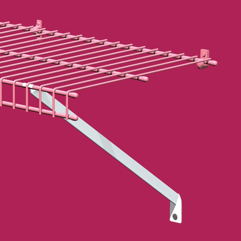 ClosetMaid 56606 12-Inch Support Brackets for Wire Shelving, 2-pack,White 12 Inch (2-Pack)
