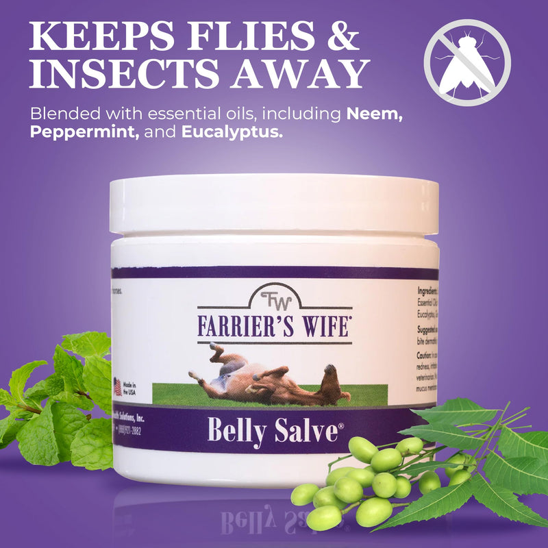 Farrier’s Wife Belly Salve-Natural Soothing Salve for Horses| Helps Fly Bite Dermatitis| Promotes Hair Growth| Belly Balm| Horse Sweet Itch Ointment - PawsPlanet Australia