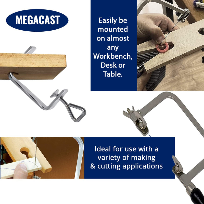 3 in 1 Professional Jeweler's Saw Set Saw Frame 144 Blades Wooden Pin Clamp Wood Metal - NewNest Australia
