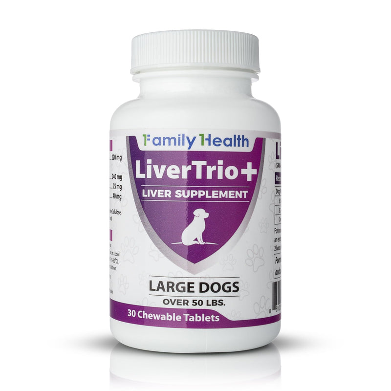 Comprehensive Liver Support Supplement for Large Dogs. Flavorful Chewable Tablets Combining Same, SPC, Silybin A+B, + Glutathione 30Ct (Large) Large (Dogs) - PawsPlanet Australia