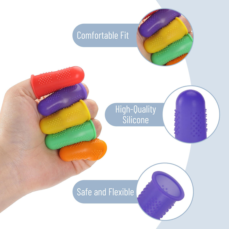 Mr. Pen- Hot Glue Gun Finger Protectors, 24 pcs, Silicone Thimble Finger Guard for Hot Glue Multi-color
