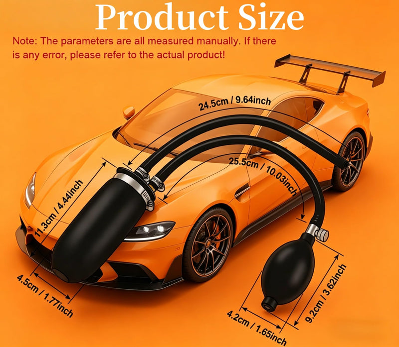 Universal Easy Intake Adapter for Smoke Machine Automotive,Functions as Bladder, Inflatable Plug, and Smoke Diffuser for Water Leak Testin