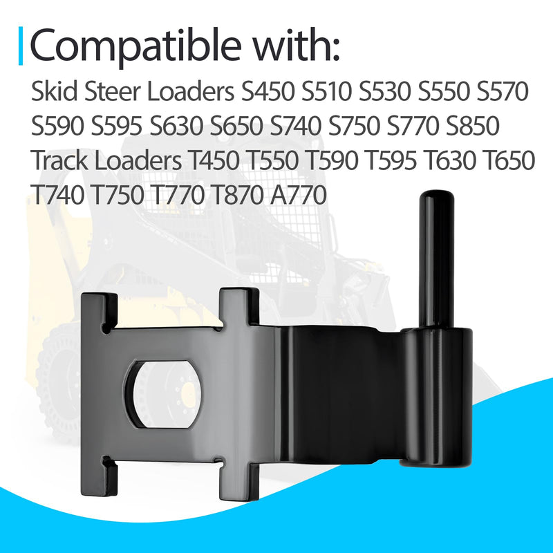 2 Pcs Cab Door Hinge 7193725 Compatible with All-Wheel Steer Loaders A7700 Skid Steer Loaders S450 S510 S530 S550 S570 S590 S595 S630 S650 S740 S750 S770 S850 Track Loaders T450 T550 T590