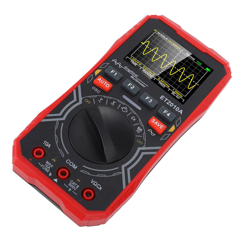 Portable 2 in 1 Handheld Digital Oscilloscope and Multimeter with 1MHz Bandwidth, 2.5Msps High Speed Sampling, Auto Sleep Function for Field Diagnostics and Electronics Testing by Professionals