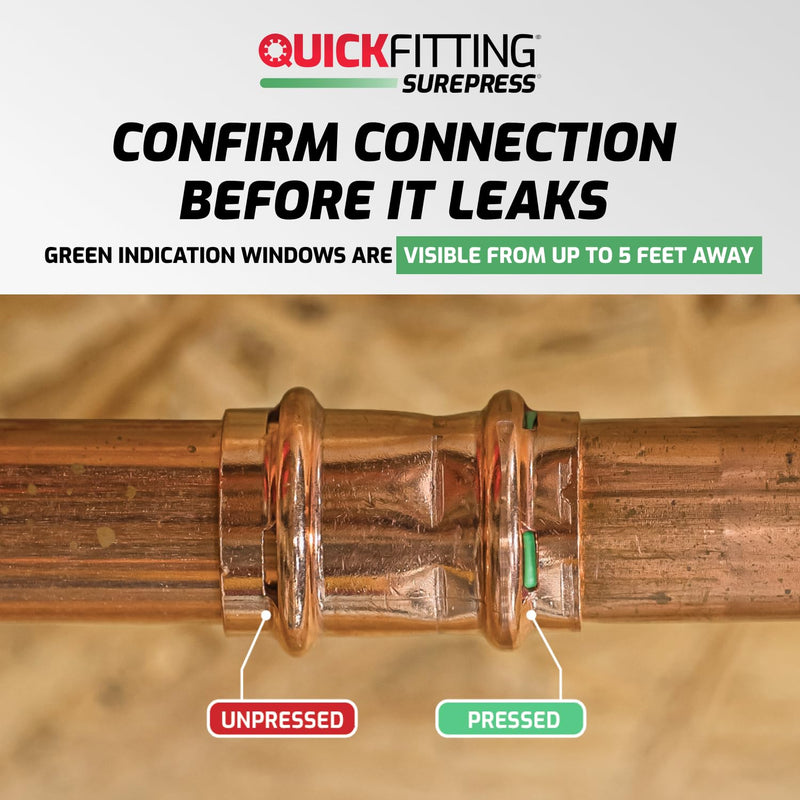 QuickFitting SurePress 2" Copper Press Cap 2 in. 1