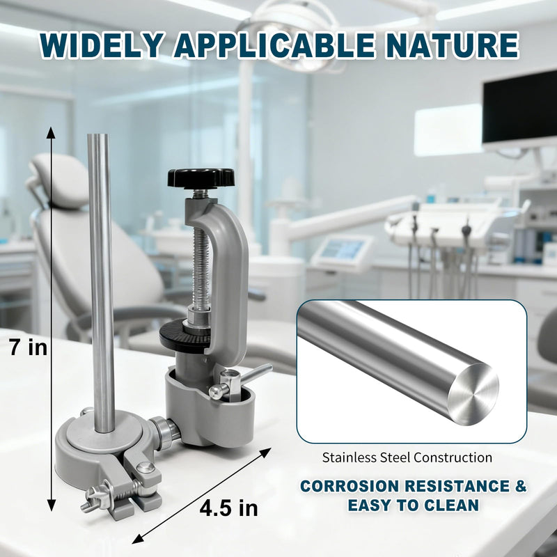 Typodont Training Mount，360° Motion Teeth Model Training Stand Fixed on Desk,Dental Schools Education Practical(Typodont Model is NOT Included)