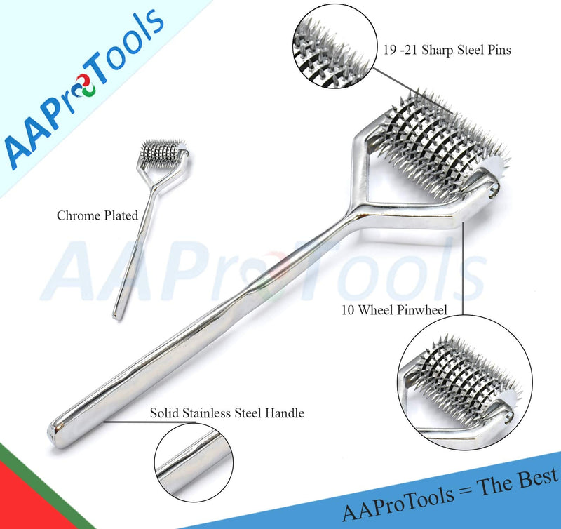 Diagnostic NEUROLOGICAL Instruments WARTENBERG Sensory Pinwheel PIN Wheel 10 Head