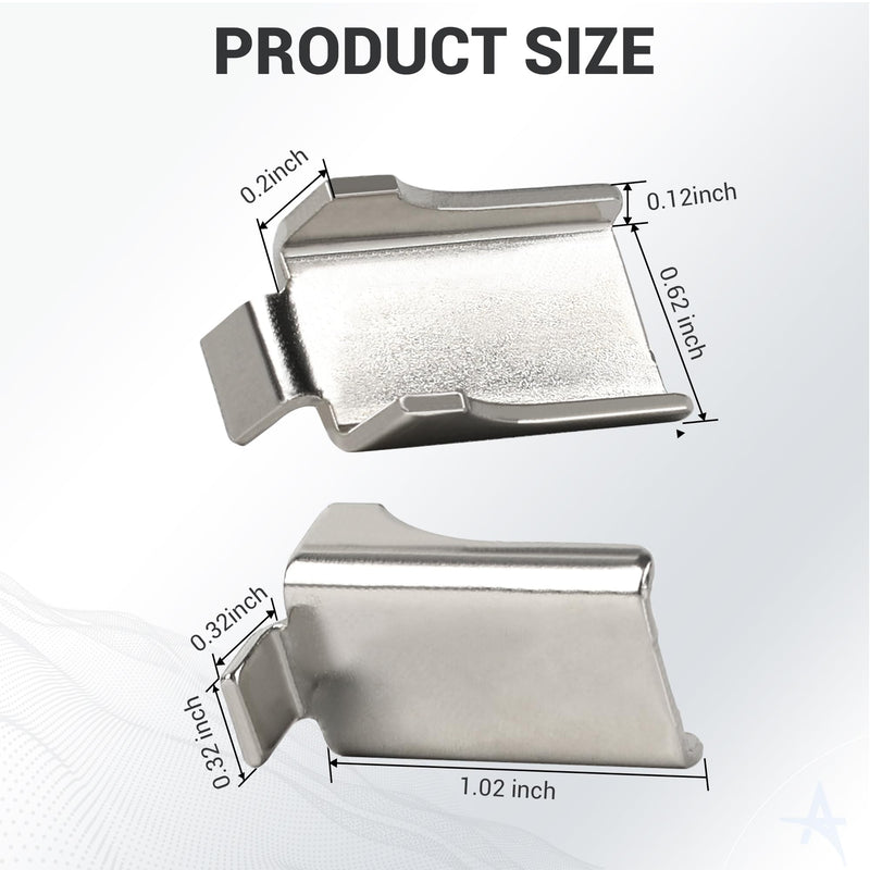 Shelf Support Clips Metal Shelf Clips for Adjustable Shelf Brackets Metal Shelving Kitchen Study Partition Cabinet Heavy Duty Stainless Steel Shelf Clips Silver 20 Pcs