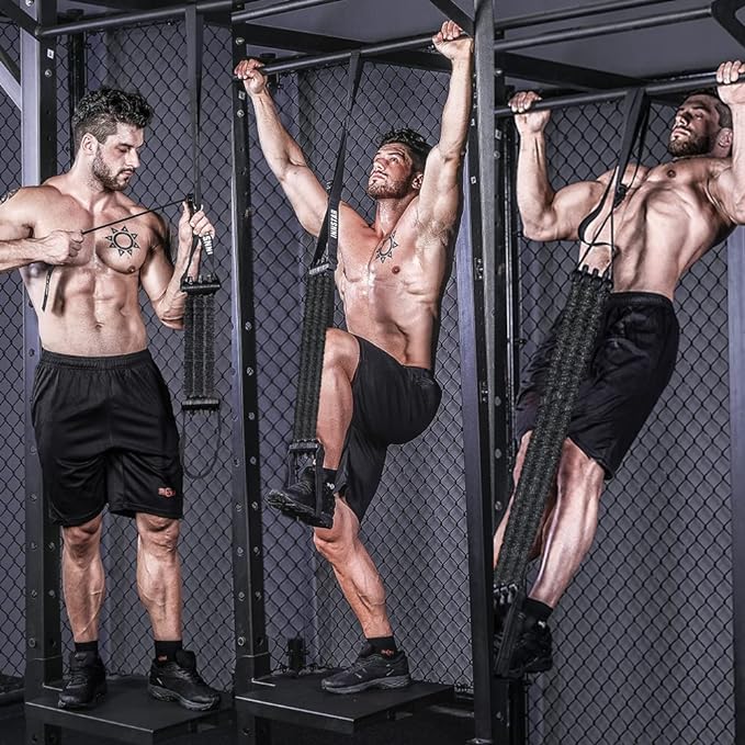 INNSTAR Pull Up Assist Band System Adjustable Anti-Snap Chin Up Assistance Elastic Resistance Bands Pull Up Equipment Chinning Muscle Training Tube No Pull Up Bar - NewNest Australia