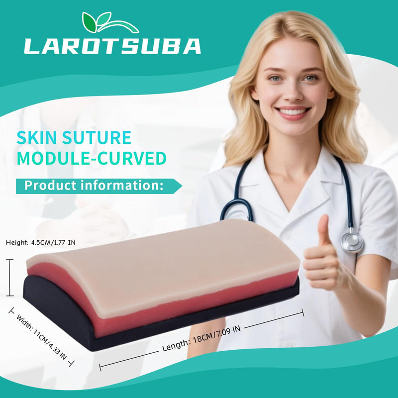 IV Injection Training Pad Model,Injection Practice Pad,Venipuncture Practice Kit for Medical Students Doctors Nurses(Flat) Flat