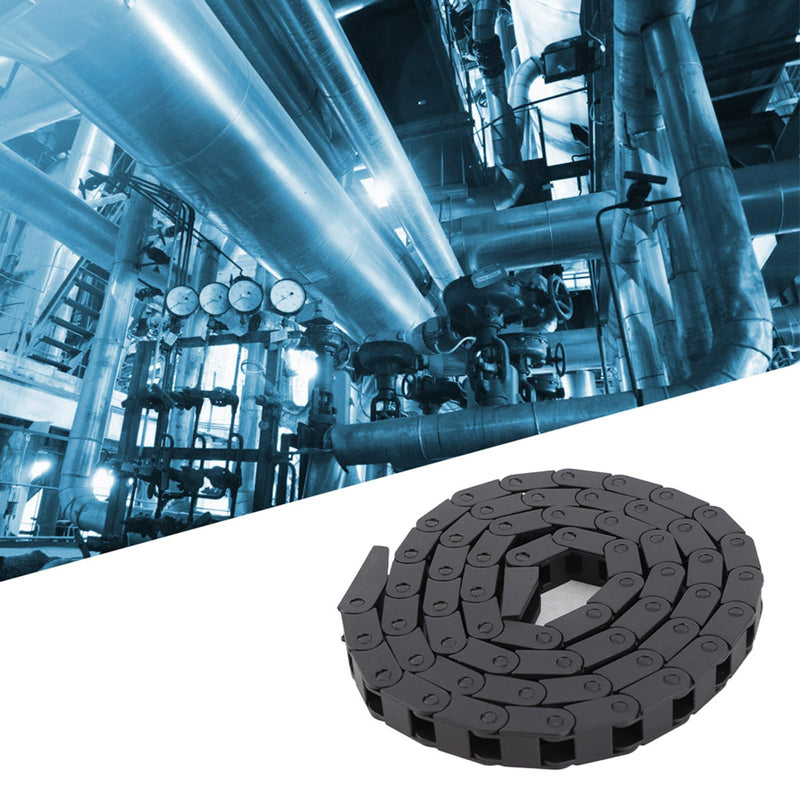 Garosa 1M 7x7MM CNC Machine Tool Cable Drag Chain Cable Drag Chain Bridge Type Nylon Wire Carrier for 3D Printer CNC Machine Electronic Equipment