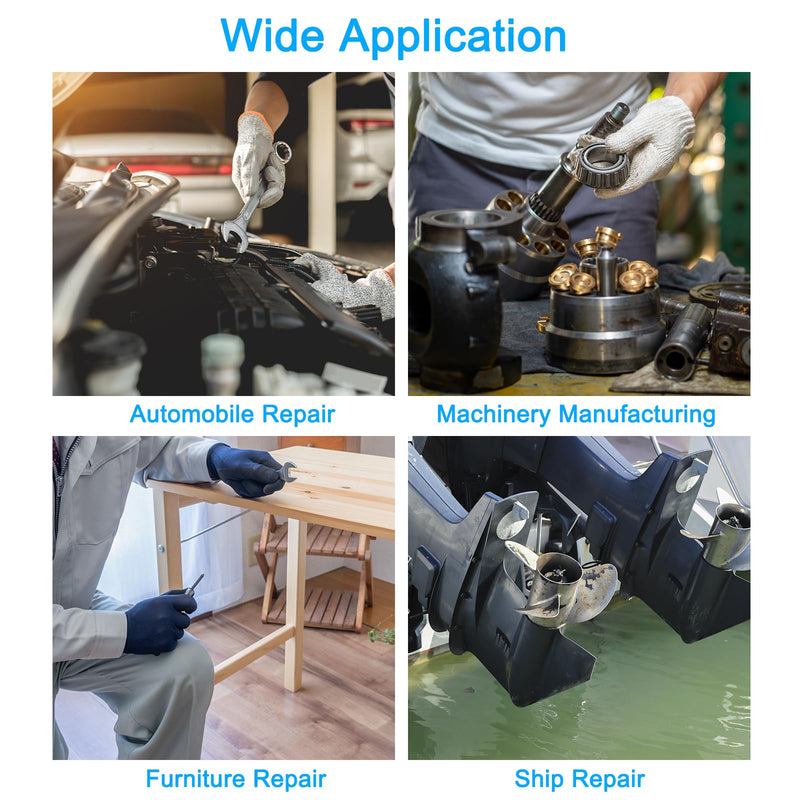 uxcell M10x1.5mm Coupling Nuts, 5 Pcs Carbon Steel Galvanized Hex Rod Coupling Nuts Threaded Rod Connectors 20mm, for Industrial Construction Fasteners, White M10x1.5mmx20mm