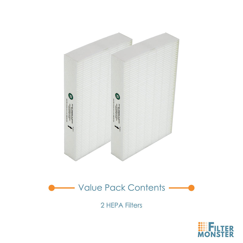 True HEPA Replacement Filter Compatible with Honeywell HEPA R Filter (HRF-R2) for HPA090, HPA100, HPA200, HPA250 and HPA300 Series Air Purifiers (2 Pack) HRF-R2