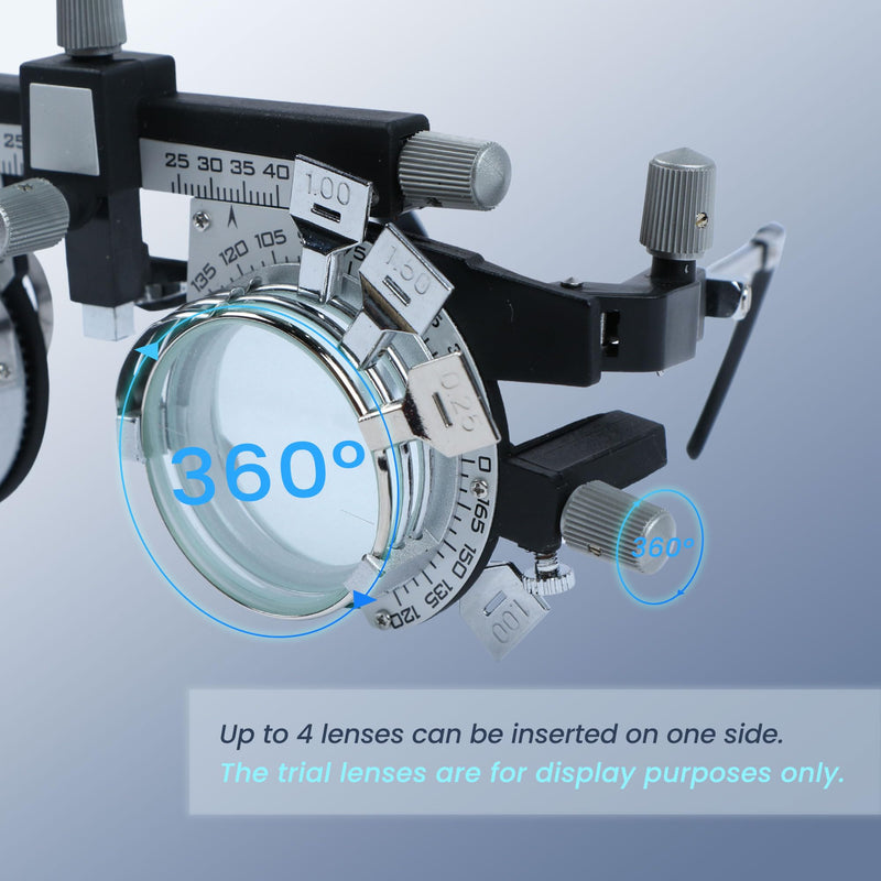 Optical Adjustable Trial Lens Frame Full Function Optometry Frame (PD: 48-80mm) - Suitable for Optometrists