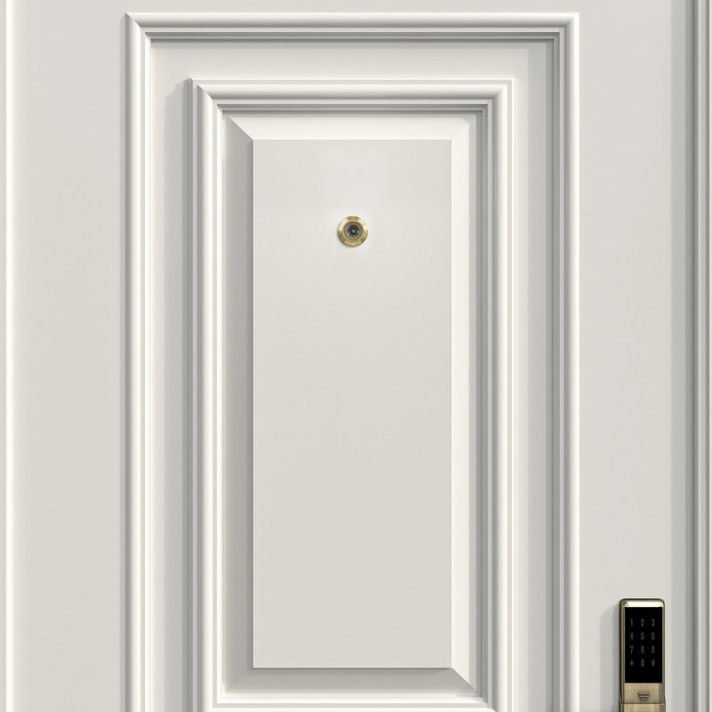 Door Viewer Peephole, Solid Brass 220 Degree HD Door Viewer, with 1-7/64″ (28mm) Drill Bit and Privacy Cover, Compatible with Door Thick from 1-21/32" to 2-1/8" Satin Gold Finish