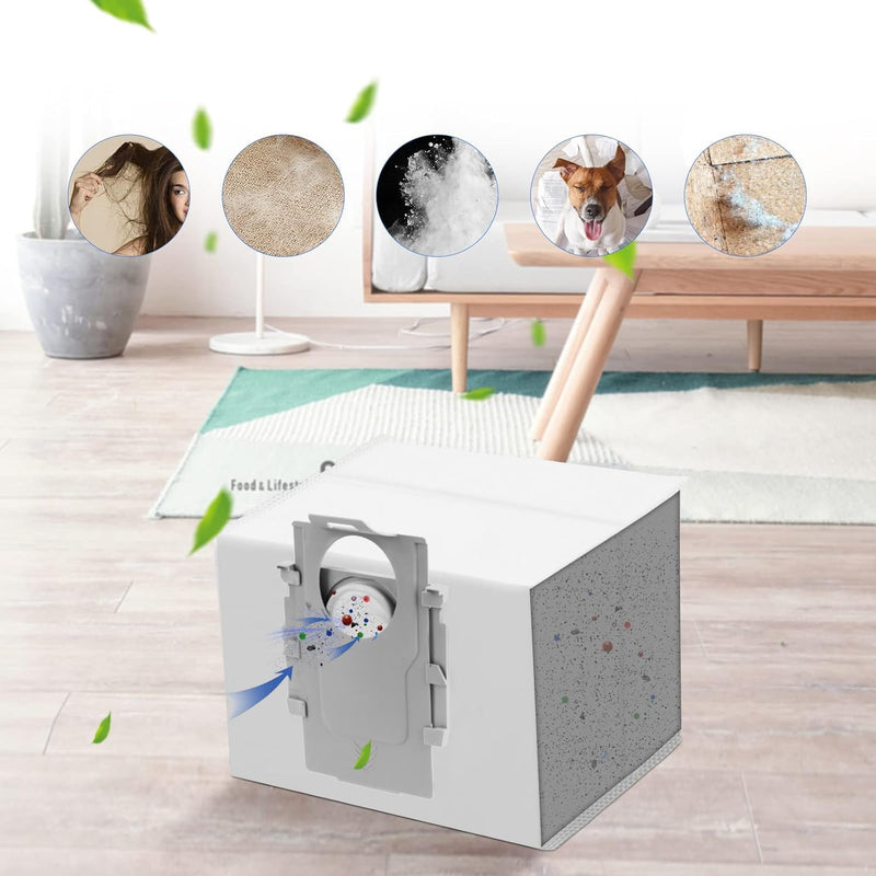 16 Pack Q5 Dust Bag for Roborock S8+, S8 Pro Ultra, Q7 Max+/Max, Q5 Max+, Q8 Max+, S7 Pro Ultra, Q5, Q5+, Q5 Pro+, Q7, Q7+, S7 MaxV Ultra, S7 Max Ultra Robot Vacuum, 3.5L Large Capacity Disposable Bag 16 pack