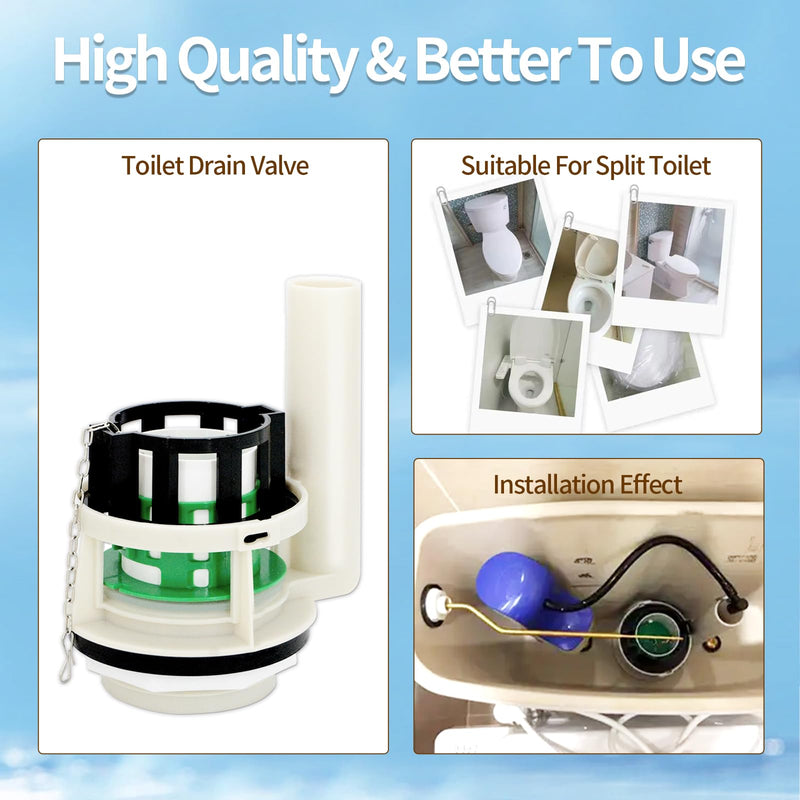 Toilet Flush Valve Replacement Parts for Two Piece Toilets, Compatible with Toto THU Series Tower, for 3-Inch Flush Hole, Including Repair Kits (Two-piece toilets) Two-piece toilets