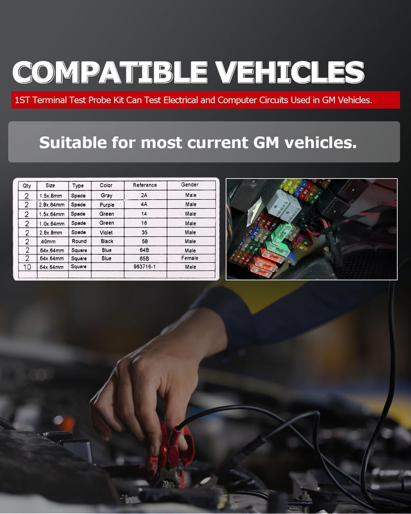 1ST TP-300-A Terminal Test Probe Kit Compatible Suitable for GM Vehicles, Repalces OE: TP300A EL-35616-300-A J-35616