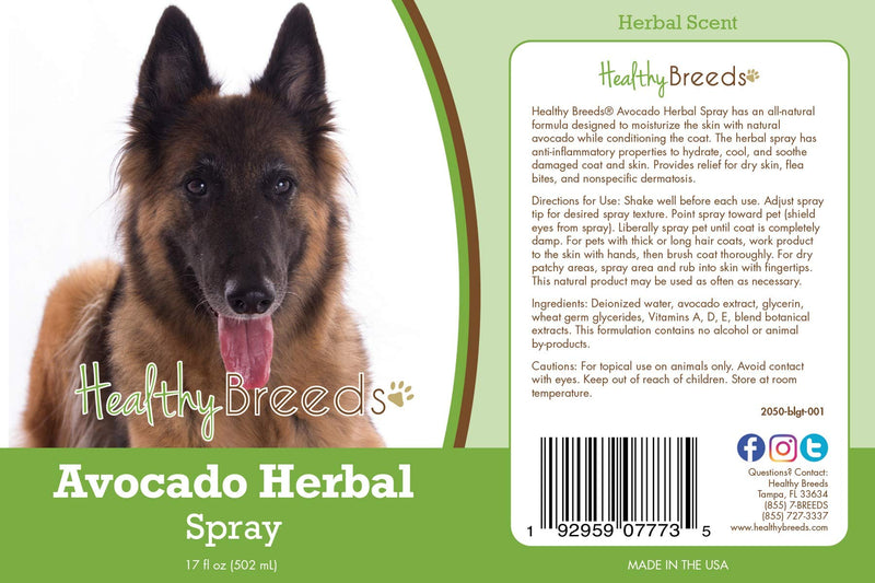 Healthy Breeds Belgian Tervuren Avocado Herbal Spray 17 oz