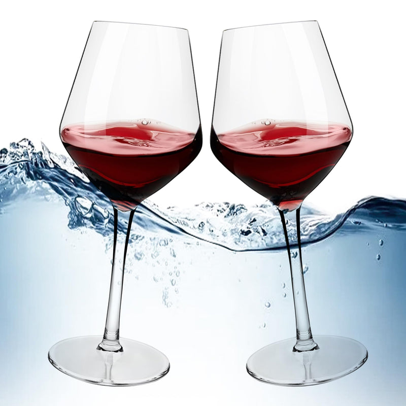 MICHLEY Unbreakable Stemmed Wine Glass 100% Tritan Plastic Dishwasher available Glassware 15 oz, Set of 6 Red Bordeaux 6 Count (Pack of 1)