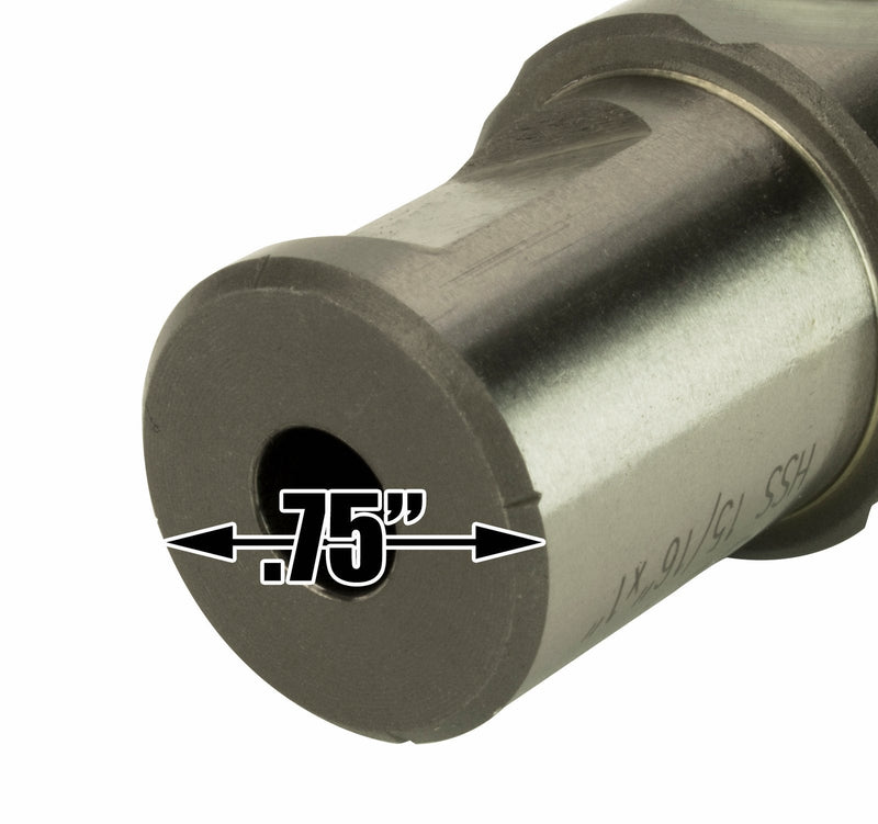 Steel Dragon Tools 15/16" x 1" High Speed Steel Annular Cutter with 3/4" Weldon Shank