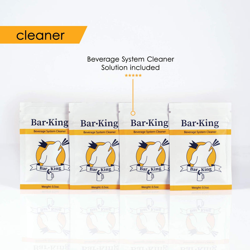 Quick-Connect Kegerator Beer Line Cleaning kit. Finally, Cleaning Your Lines is Simple! (Includes Cleaning Powder) - for Standard Kegs Standard w/4 Packs