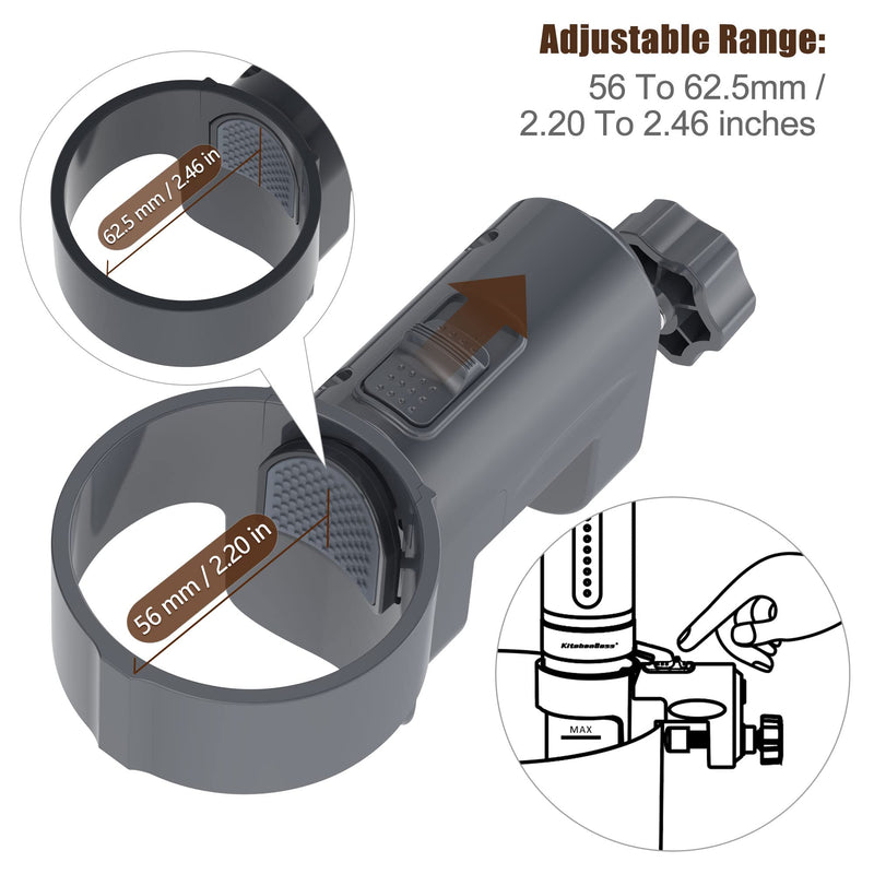 Sous Vide Bracket Clamp Replacement: KitchenBoss Sous Vide Cooker Fixing Bracket, Compatible with Anova AN500-US00 Precision Cooker, 2.0, 3.0, Pro, Fits Sous Vide in The 2.20-2.46 Inch Diameter Range