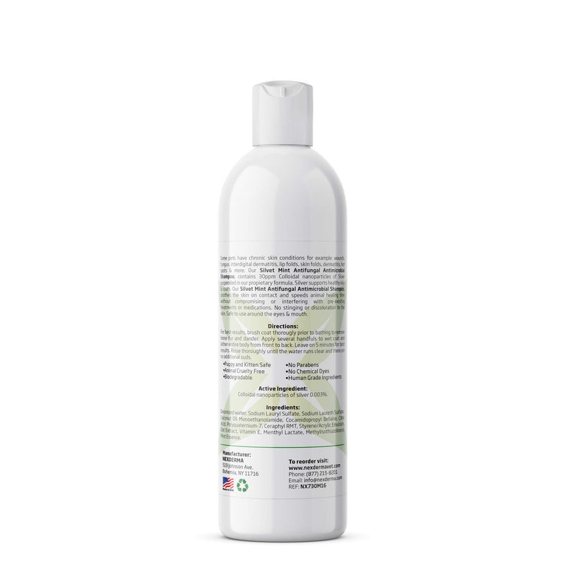 Natural Colloidal Medicated Pet Shampoo for Dogs and Cats - Tearless Hypoallergenic, Soap Free with Coconut Oil and Mint, Relief for Allergies, Odor, Itchy, Dry, Irritated Skin - 16oz, 1Pack - PawsPlanet Australia