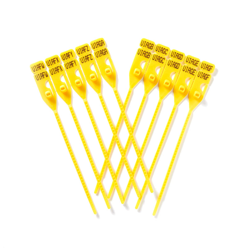 TamperTell - Tamper Evident Seals ( 3 Packs of 20 Seals = 60 Total Seals) Yellow