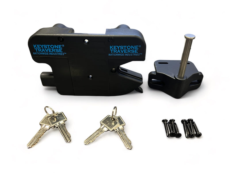 Traverse Gate Latch for 2"" Posts, Black
