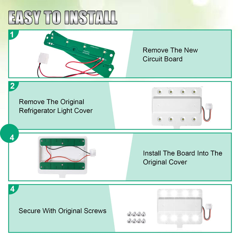 W11042554 Refrigerators LED Light Module Assembly Board Compatible with Whirlpool, Maytag, Amana Refrigerator,Replaces W11527432 W11101384 W11333374 W11387579