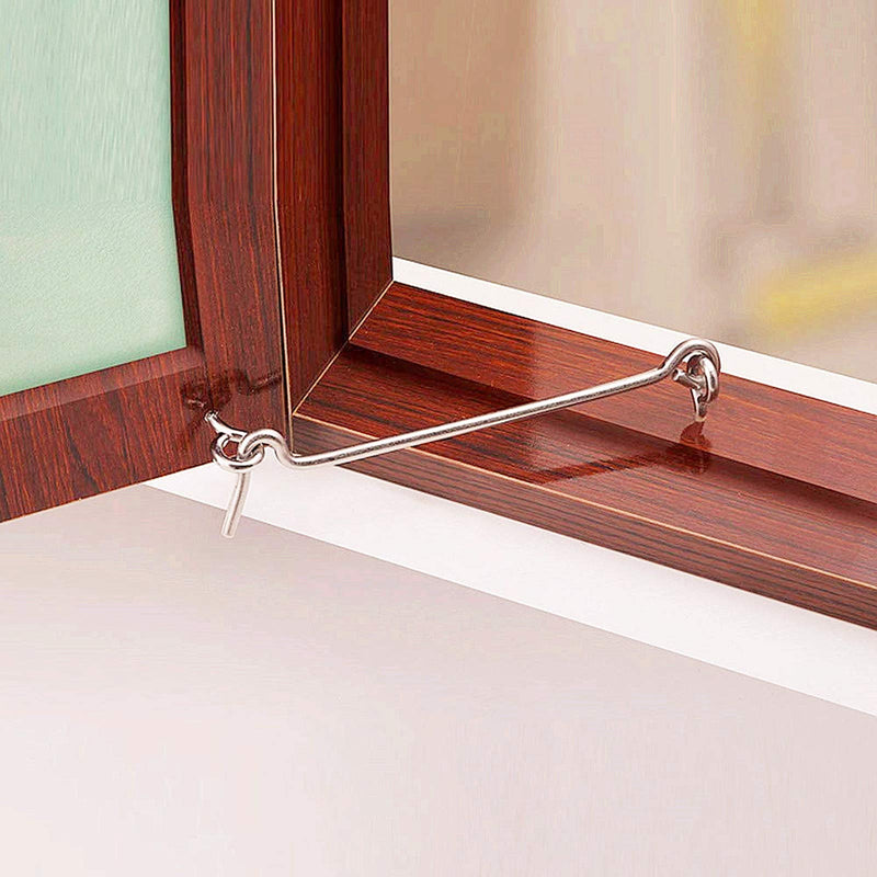4Pcs 1.5 inches Cabin Hook Eye Latch Gate Door Swivel Window Door Hook with Mounting Screws 1.5" 4Pcs