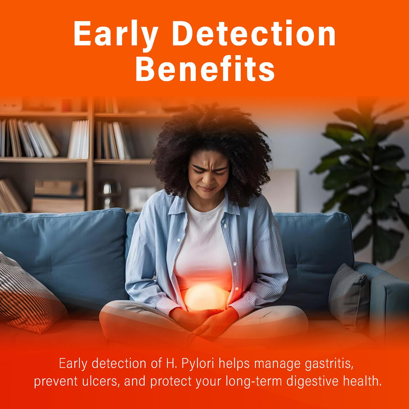 H. Pylori Antigen Rapid Test 3 Tests/Pack - H-Pylori Stool (Antigen) Self-Test for Home Use, 99.9% Accurate, (Feces) Helicobacter Pylori Test Family Pack