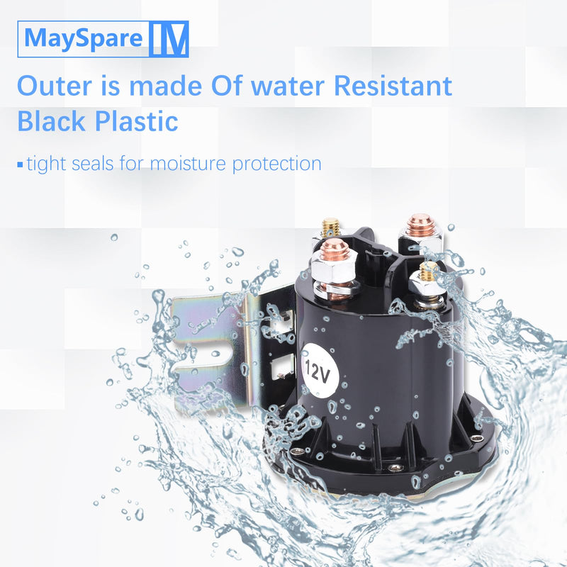 MaySpare Solenoid Relay Switch 12 Volt 4 Terminal Trombetta PowerSeal Solenoid 150 Amp Intermittent Duty DC Contactor, 684-1261-212, 684-1251-212