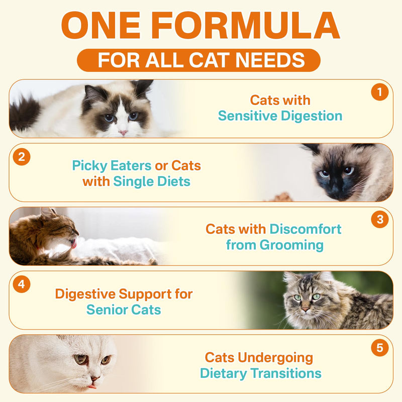 Puyrzoe Multi-Pet Gut & Yeast Balance Bundle – Cat Probiotic Chews with 3 Probiotics & FOS + Dog Yeast Support Oral Drops, Digestive & Immune Support for Cats & Dogs