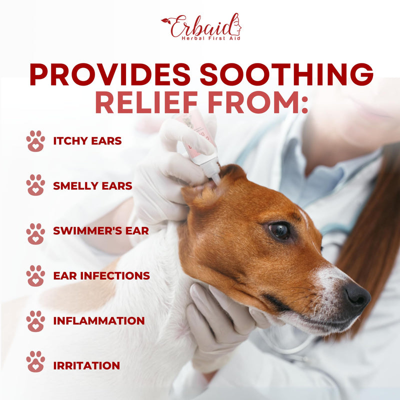 Dog Ear Cleaner – All Natural Ear Drops for Dogs Ear Infection – Eliminates Yeast Odor, Loosens Wax, Prevents Infections, Relieves Itching – Safe, Gentle, Effective Itchy Ear Relief, Made in USA