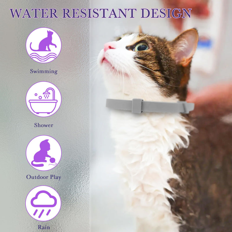 4 Pack Calming Collar for Cats - Adjustable Cat Calming Collar,Cat Calming Collar Anti Aggression for Cats,Cat Stress and Anxiety Relief for Small,Medium Large Cat
