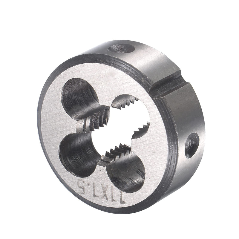 uxcell M11 x 1.5mm Metric Tap and Die Set, Machine Thread Screw Tap with Round Threading Die, Tap & Die Kit for Nut Screw Bolt Thread Repair