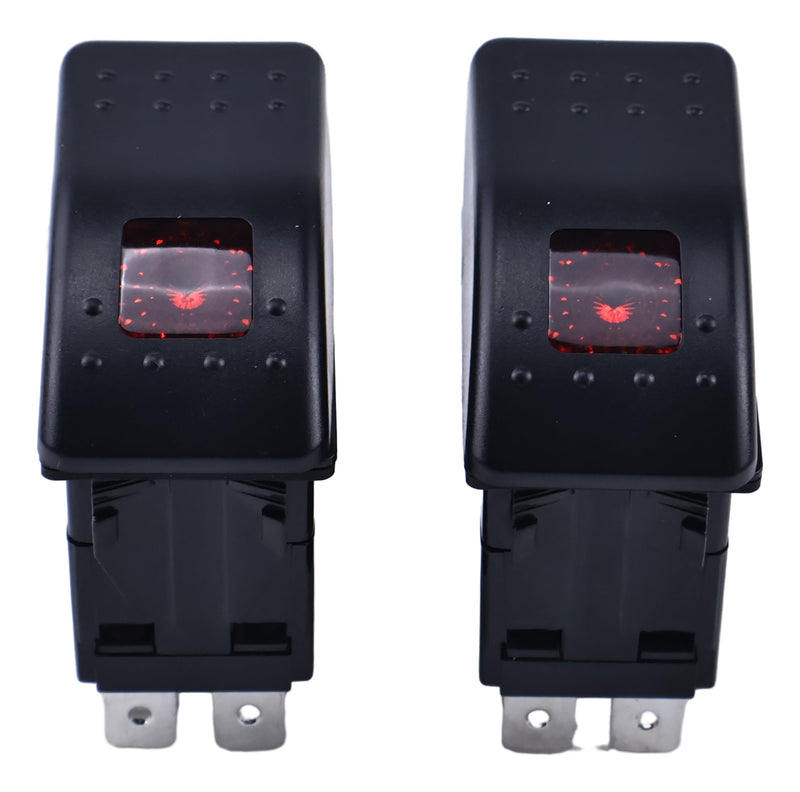 2 PCS 5 Pin 308-1038 RV Generator Rocker ABS Start Stop Switch Compatible with Onan Cummins 308-1038 fits for Vehicle Trucks Boats Auto Motorcycles (NOT a Momentary Switch)