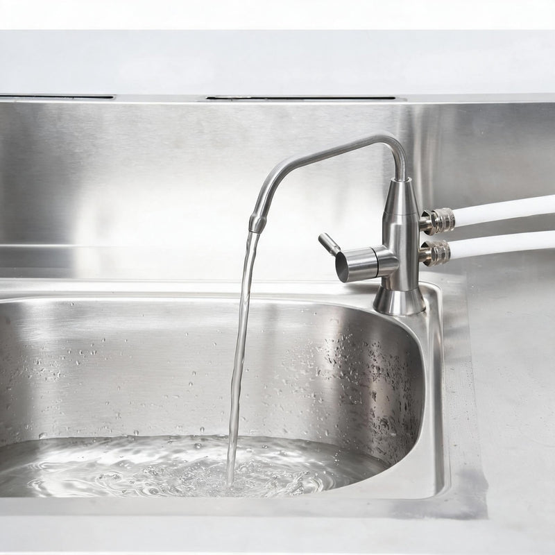 Alkaline Water Faucet, 1/2" Two spout ionizer Faucet Stainless Steel for Alkaline Water Ionizer Filtration System