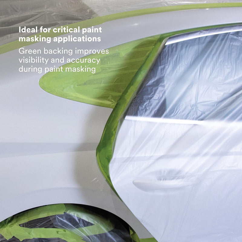 3M Scotch 401+ High Performance Green Masking Tape – 2 inches x 60 Yards (48mm x 55m), Heat Resistant up to 250°F, Clean Removal, Ideal for Automotive and Industrial Applications