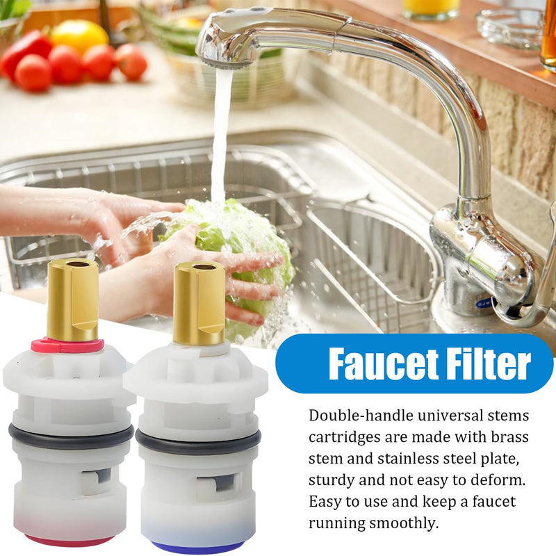 Faucet Cartridge Replacement, Ceramic Stem Disc Faucet Cartridges, Hot Plastic Ceramic Stem for Delta, Glacier Bay, Danze