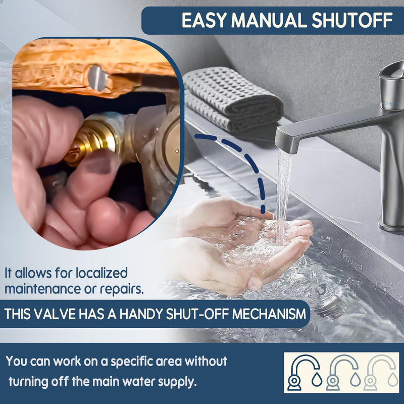 12318 Stop-Check Valve Kit Fits for Moen Legend, for Monticello & Icon One-Handle Tub & Shower Faucets