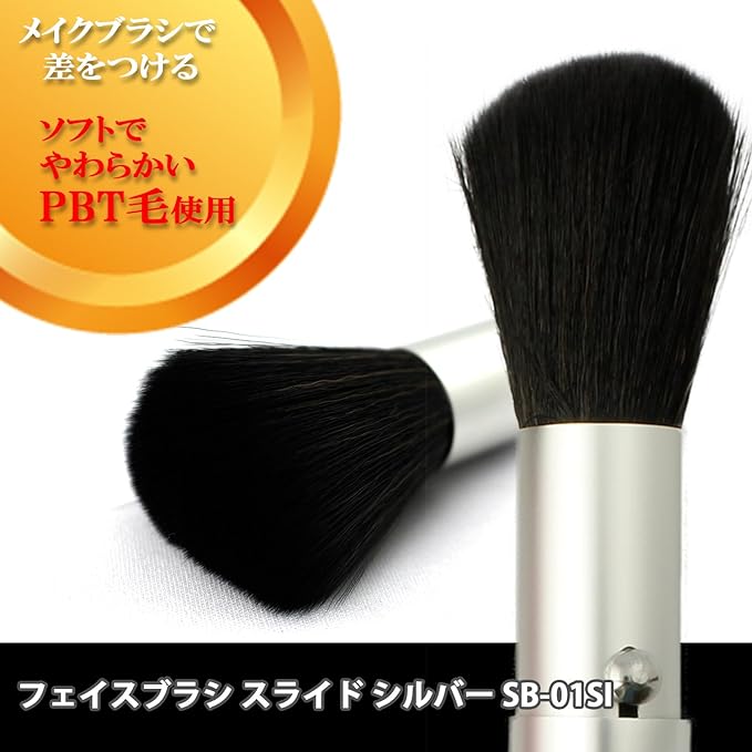 Shishida Seishindo Face Brush Slide Silver - NewNest Australia