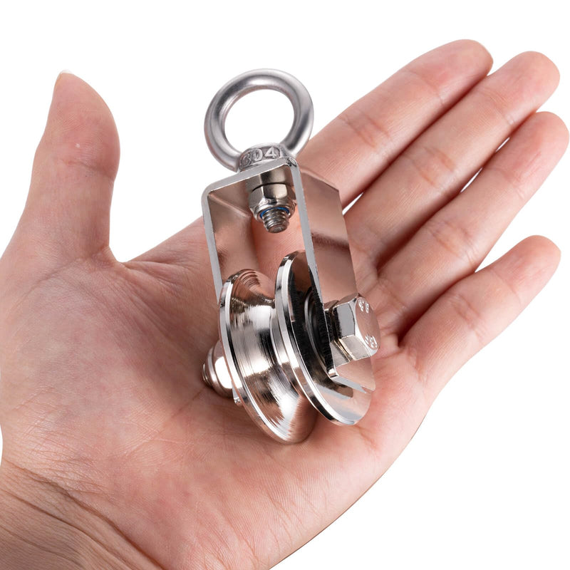 40mm Cable Pulley Wheel, Bearing Inside, Rope Pulley for Pulley System, Gym Equipment, Clothesline and DIY Projects 1Pack 1 swivel pulley