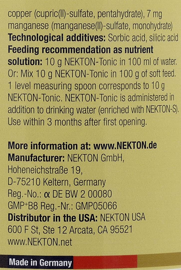 Nekton Tonic-I for Insect-Eating Birds 200Gm (7.05oz), Pale Yellow 200gm/ 7oz. - PawsPlanet Australia