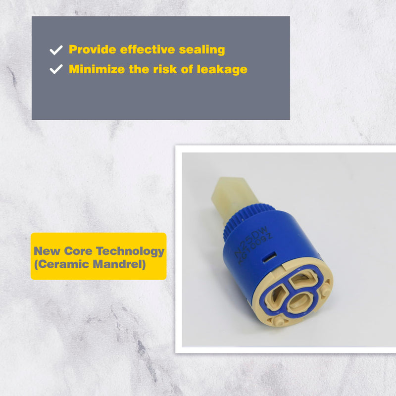 N25DW Faucet Cartridge, Replacement parts for Pfister 974-074 Kohler Kitchen Faucet GP1093674 etc, for Single Handle Faucet Valve Cartridges with 25mm diameter, CUPC Certified, N25DW 1